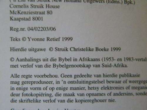 LAG WEER OOR DIE DAG WAT KOM  Briewe aan `n gemolesteerde  deur Yvonne Retief