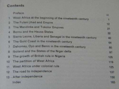 A SHORT HISTORY OF WEST AFRICA   A.D. 1800 to the present day  by T.A. Osae and A.T.O. Odunsi
