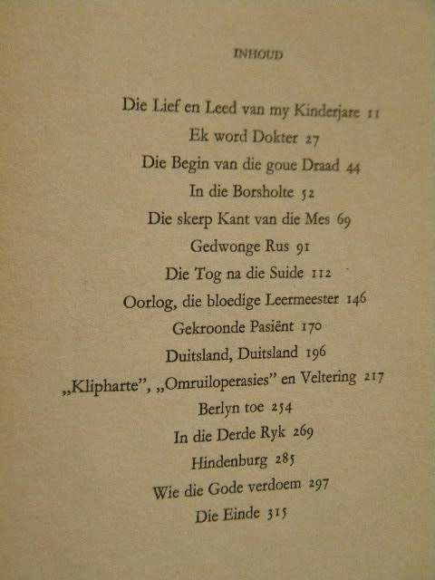 MY LEWE TEEN DIE DOOD  Ervaringe uit my Halfeeu as Chirurg  deur Ferdinand Sauerbruch