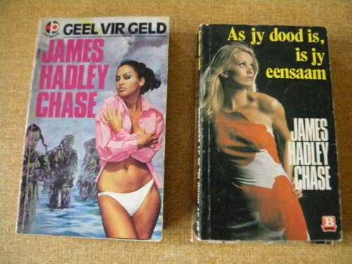 4 X HADLEY CHASE IN AFRIKAANS  (SAGTEBANDE)