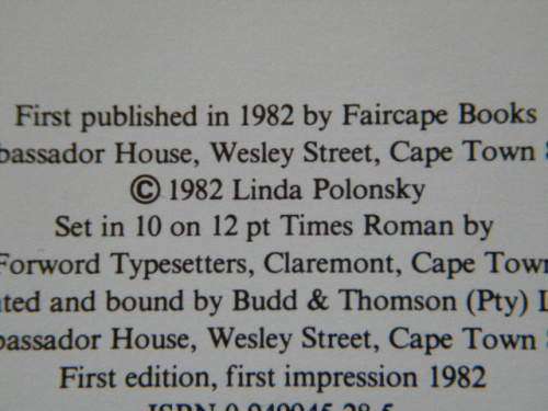 THE POLITICIAN`S COOKBOOK  by Linda Polonsky