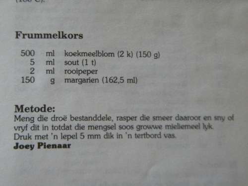 KNUPPELDIK AAN KONINGSKOS  Beproefde resepte van Pretoria Polisie Offisiersvroueklub