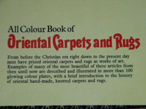 ALL COLOUR BOOK OF ORIENTAL CARPETS AND RUGS  by Stanley Reed