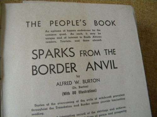 SPARKS FROM THE BORDER ANVIL  by A. W. Burton