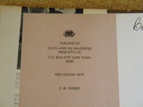 VIA SWA  by Bill Parker  Text in English/German and Afrikaans  (SIGNED)