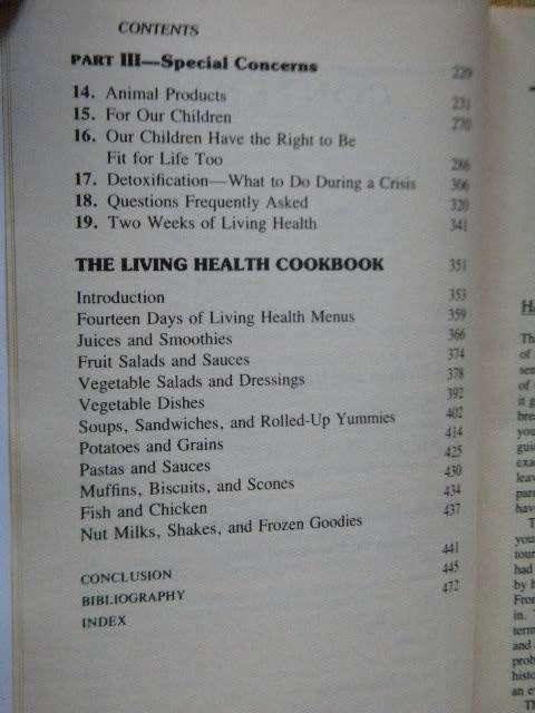 FIT FOR LIFE II Living Health  Complete Health Programme  by Harvey and Marilyn Diamond