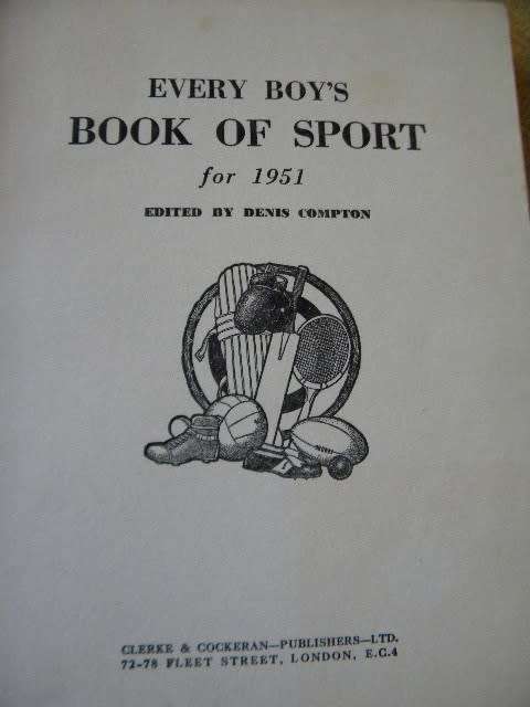 EVERY BOY`S BOOK OF SPORT FOR 1951  Edited by Denis Compton