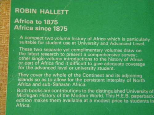2 SOFTCOVERS: AFRICA SINCE 1800 by R. Oliver and A. Atmore and AFRICA SINCE 1875 by Robin Hallett