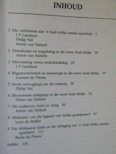 4 BOEKE: Die Politieke Stelsel van SA, Wat kom na Apartheid, Dawie 1946 -1964 en Die Nasionale Party