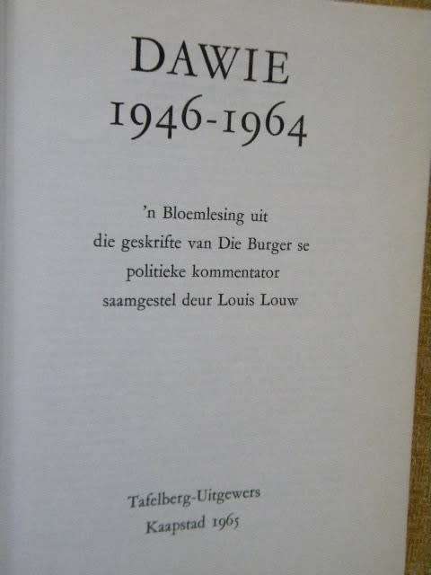4 BOEKE: Die Politieke Stelsel van SA, Wat kom na Apartheid, Dawie 1946 -1964 en Die Nasionale Party