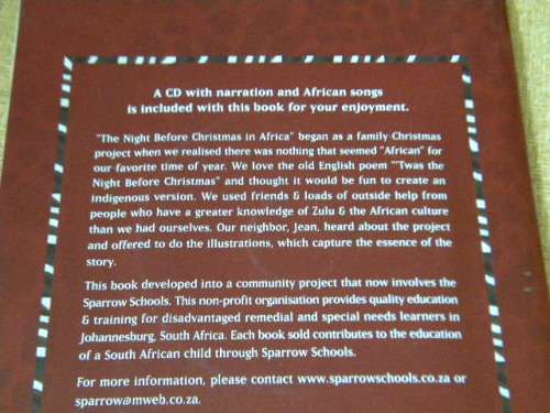 THE NIGHT BEFORE CHRISTMAS IN AFRICA  by Jesse, Hannah and Carroll Foster