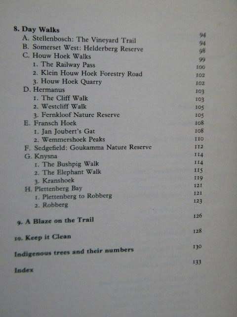 TRAILS AND WALKS IN THE SOUTHERN CAPE by Jose Burman
