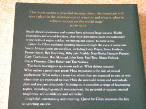 QUEST FOR GLORY  Successes In South African Sport  by Michael Marnewick  Foreword John Smith