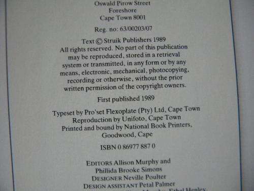 THE SOUTH AFRICAN FAMILY ENCYCLOPAEDIA  Written and Compiled by Peter Joyce