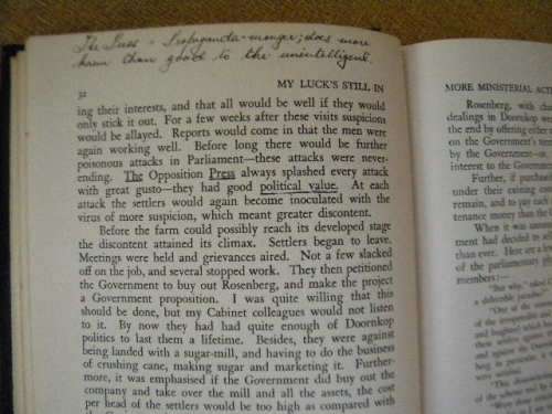 MY LUCK`S STILL IN  (with more spotlights on General Smuts)  by The Hon. Thomas Boydell (SIGNED)