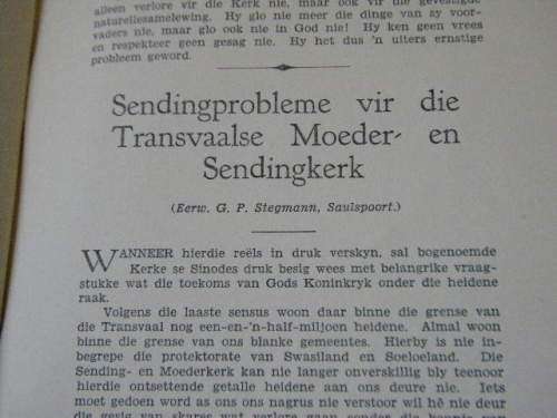 OP DIE HORISON Kwartaalblad van Ned. Geref. Kerk in SA i.v.m. Sending en verwante vraagstukke