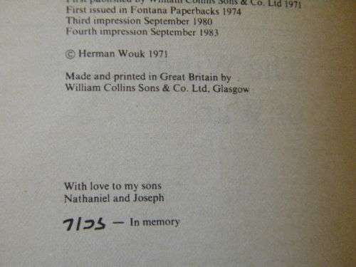 THE WINDS OF WAR by Herman Wouk