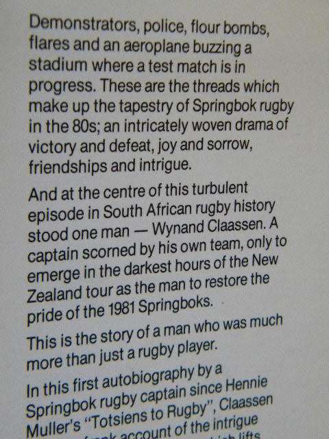 WYNAND CLAASSEN  More than just rugby  by Wynand Claassen and Dan Retief