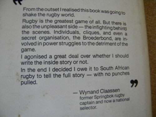WYNAND CLAASSEN  More than just rugby  by Wynand Claassen and Dan Retief