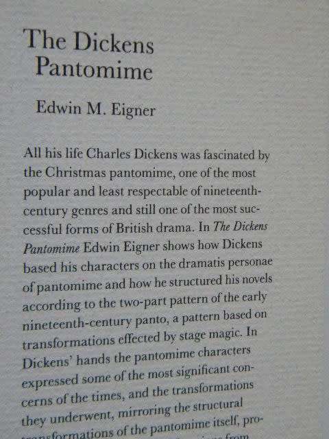 THE DICKENS PANTOMIME  by Edwin M. Eigner