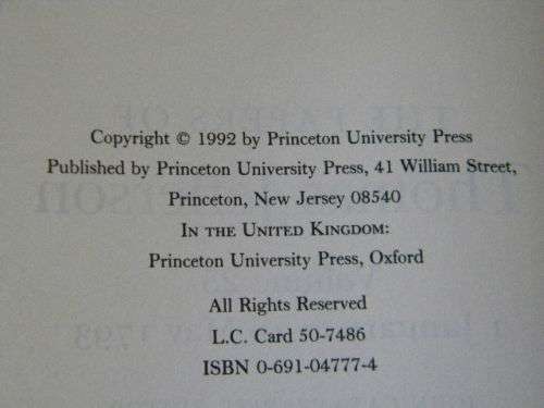 THE PAPERS OF THOMAS JEFFERSON  Volume 25 January 1793 to May 1793  Editor: John Catanzariti