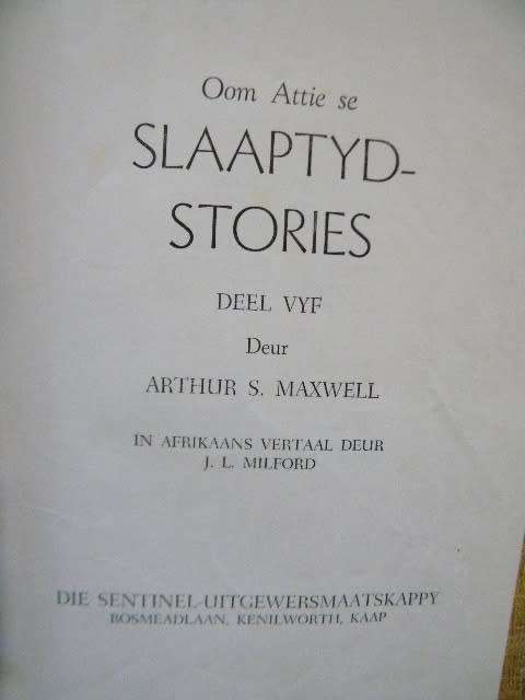 PPM ATTIE SE SLAAPTYDSTORIES  DEEL 1 TOT 5  deur Arthur S. Maxwell  (Volledige stel)