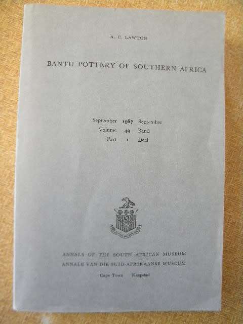 BANTU POTTERY OF SOUTHERN AFRICA   Annals of the South African Museum