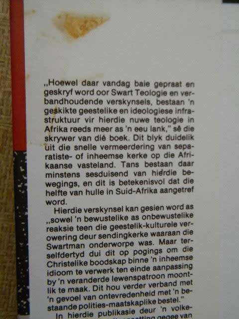 KRISIS and KULTUS  Geloofsopvattinge en seremonies binne `n Swart Kerk  deur Christof Hanekom