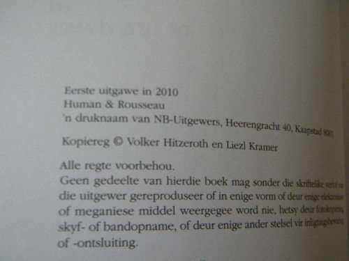 DIE EINDE VAN VERSLAWING  `n Volledige SA gids  deur Dr Volker Hitzeroth and Dr Liezl Kramer
