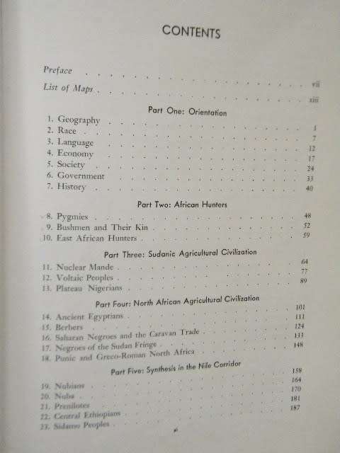 AFRICA  Its Peoples and Their Culture History  by George Peter Murdock