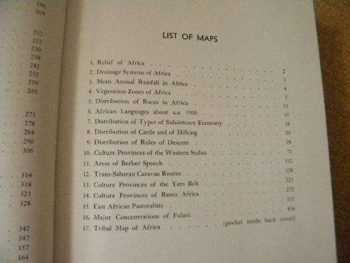 AFRICA  Its Peoples and Their Culture History  by George Peter Murdock
