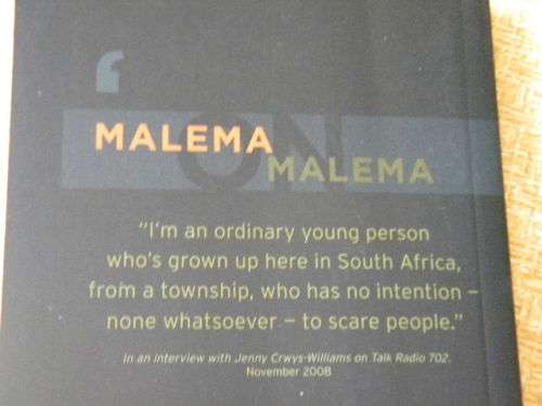 THE WORLD ACCORDING TO JULIUS MALEMA  by Max du Preez and Mandy Rossouw