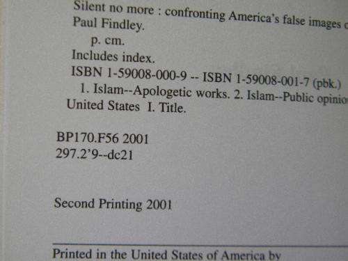 2 SOFTCOVERS: SILENT NO MORE  by Paul Finley  and  ISLAM (A Short History) by Karen Amstrong