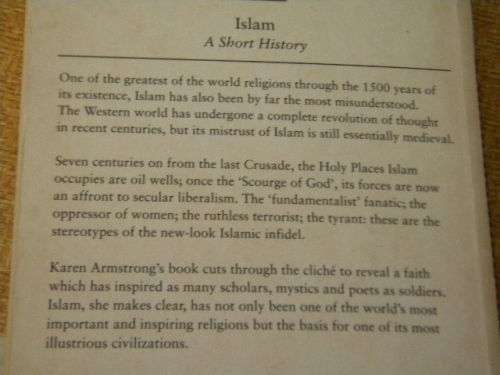 2 SOFTCOVERS: SILENT NO MORE  by Paul Finley  and  ISLAM (A Short History) by Karen Amstrong