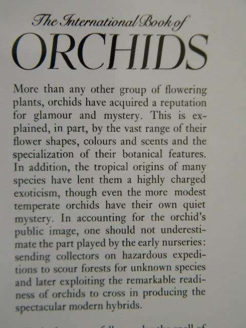 THE INTERNATIONAL BOOK OF ORCHIDS  by L. Francis Hunt