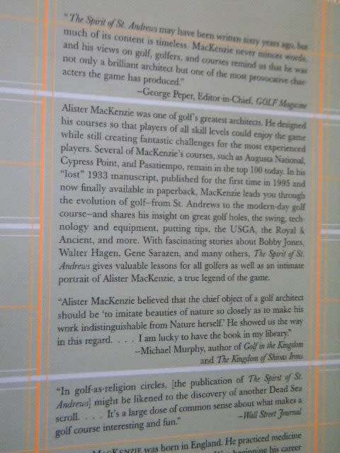 THE SPIRIT OF ST. ANDREWS  by Alister MacKenzie  Foreword  by Bobby Jones
