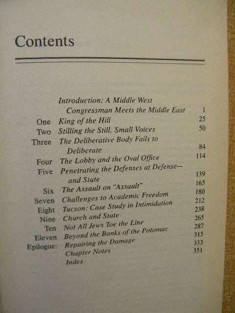 THEY DARE TO SPEAK OUT  by Paul Findley (US Congressman for twenty-two years)