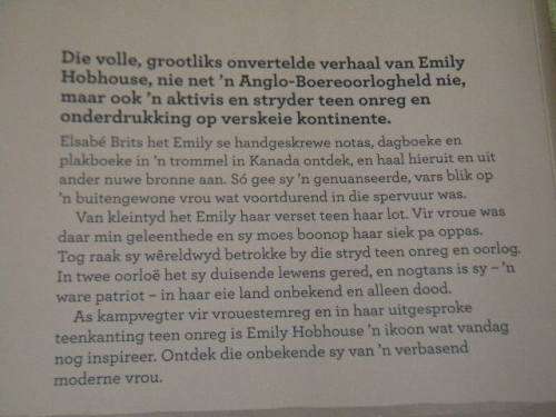 EMILY HOBHOUSE - GELIEFDE VERRAAIER  deur Elsabe Brits