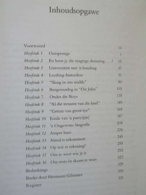 HERMANN GILIOMEE: HISTORIKUS  `n Outobiografie