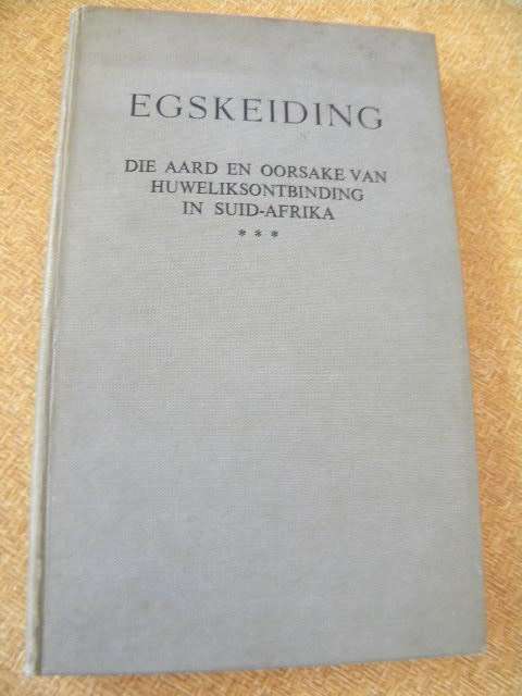 EGSKEIDING - Aard en Oorsake  Hoofredakteur: Prof. G. Cronje