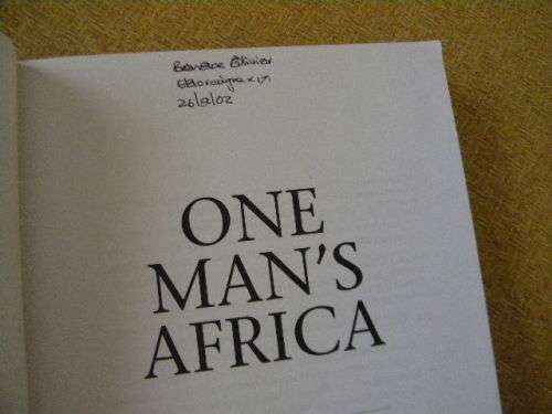 ONE MAN`S AFRICA  by John Ryan