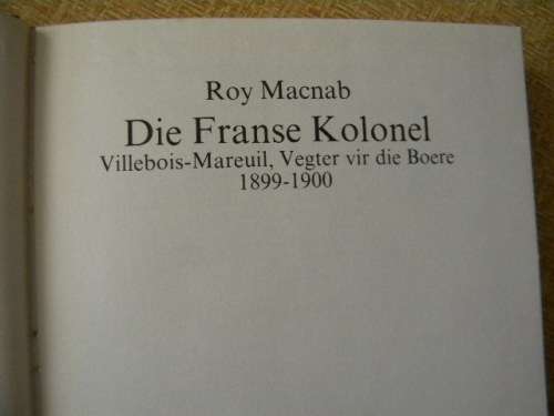 DIE FRANSE KOLONEL  deur Roy Macnab