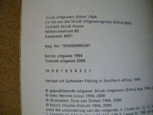SOUTWATERHENGEL IN SUID-AFRIKA deur Hennie Crous