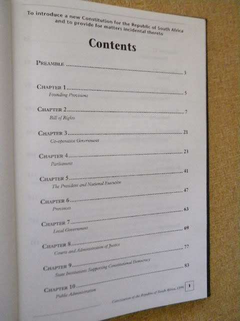 CONSTITUTIONAL ASSEMBLY  CONSTITUTION OF RSA,  8 May 1996