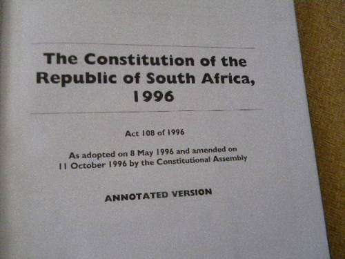 THE CONSTITUTION OF RSA, 1996  ANNOTATED VERSION