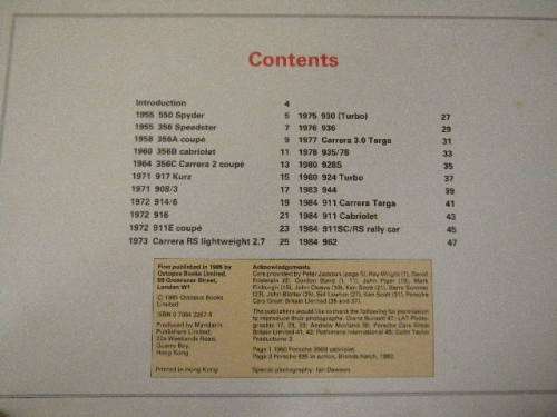 GREAT MARQUES POSTER BOOK: PORSCHE  by Chris Harvey