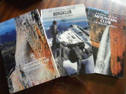 DIE JOERNAAL VAN DIE BERGKLUB VAN SUID-AFRIKA  (6 Boeke)