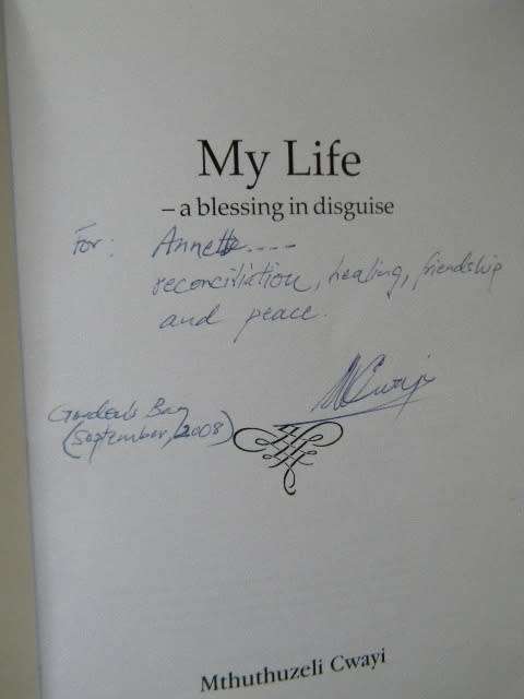 MY LIFE  - a blessing in disguise  by Mthuthuzeli Cwayi  (SIGNED)