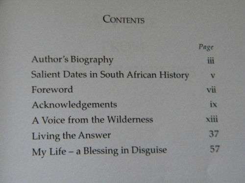 MY LIFE  - a blessing in disguise  by Mthuthuzeli Cwayi  (SIGNED)