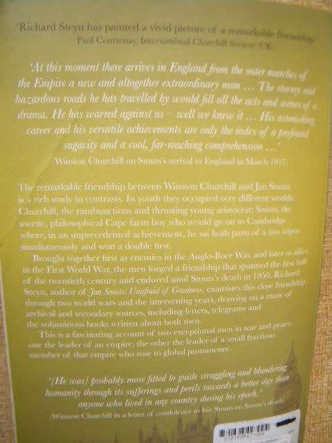 CHURCHILL and SMUTS The Friendship by Richard Steyn,